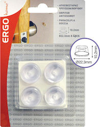 ERGOhome 570608.0009 Round Furniture Protectors with Sticker 22.3mm 4pcs