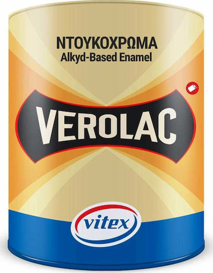 Vitex Βερνικόχρωμα Αντιδιαβρωτικό Διαλύτου Verolac 0.375lt Μαύρο Ματ