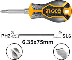 Ingco Screwdriver with Magnetic Interchangeable Tips