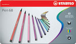 Stabilo Pen 68 Markere de desen 1mm Multicolor 40buc