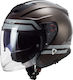 LS2 Infinity Hyper Wood Casca Moto Jet 1250gr Cu Sunvisor
