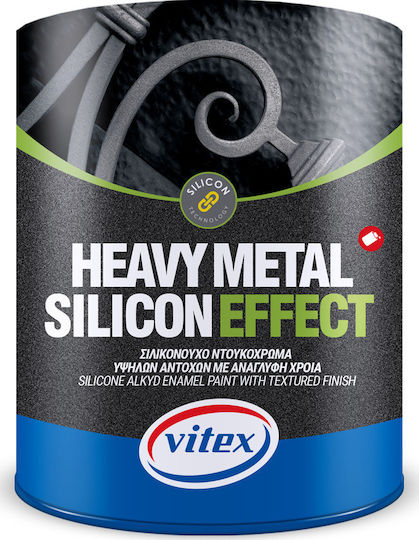 Vitex Varnish Colour Embossed Color Solvent Heavy Metal Silicon Effect 0.75lt Graphite Mettalic