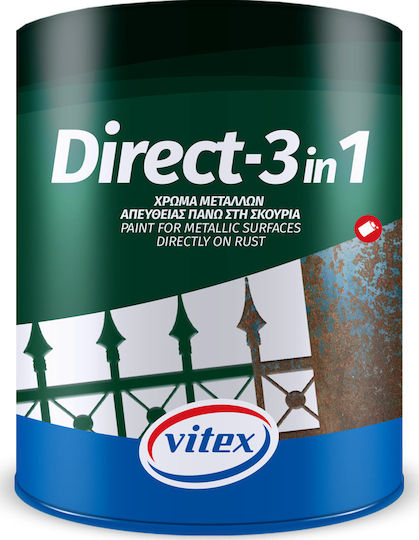 Vitex Χρώμα Αντισκωριακό Direct-3 In 1 0.75lt Μπλε