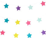 Garland 17 Stars 3m. Colorful