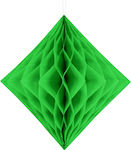 Paper honeycomb green 1pcs.