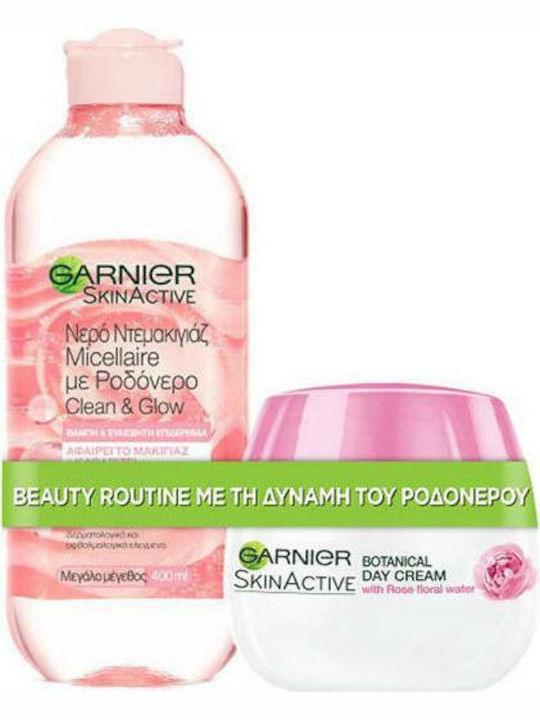Day Cream With Rosewater & Micellaire Hautpflegeset für Feuchtigkeitsspendend