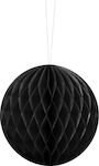 Paper Hanging Honeycomb Ball Black 1pc.