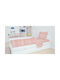Dimcol Smile Baby Sheet Crib Cotton Fitted Coral 70x140cm