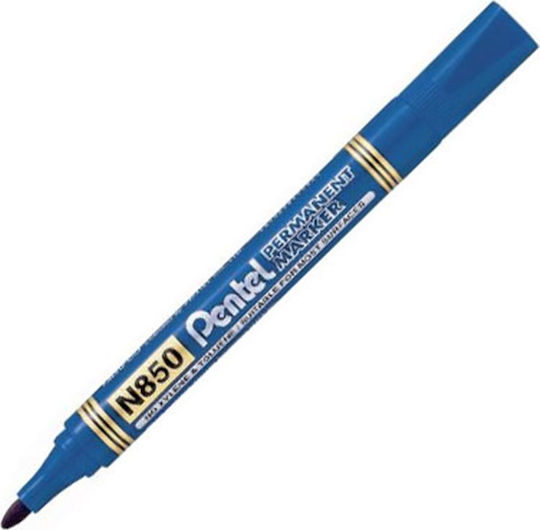 Pentel N850 Ανεξίτηλοι Μαρκαδόροι Μπλε 1.5mm Σετ 12τμχ