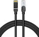 Baseus U/UTP Cat.6 Ethernet Network Cable 1m Black 1pcs