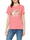 Superdry Text Infill Entry Women's T-shirt Fuchsia