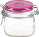 Marva Fido General Use Vase with Airtight Lid Glass Transparent 500ml 1 Piece