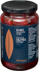 ThinkGreen Bio Oliven Καλαμάτας Χωρίς Κουκούτσι mit Salz & Essig 370gr