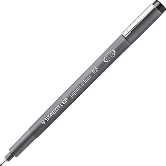 Staedtler Pigment Liner 308 Μαρκαδόρος Σχεδίου Μαύρος 0.6mm