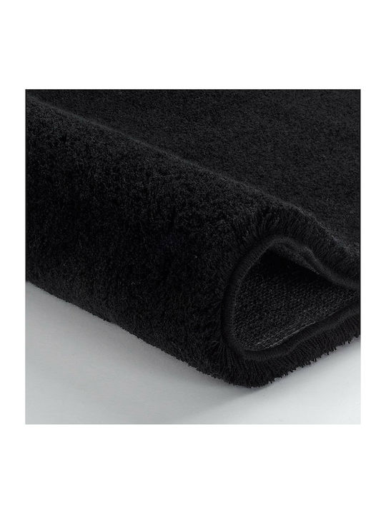 Kleine Wolke Badematte Synthetisch Rund Relax 5405926521 Black 100x100cm