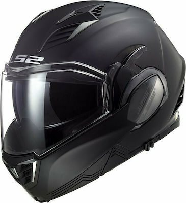 LS2 FF900 Valiant II Solid Matt Black Motorradhelm Modular ECE 22.05 1700gr 50900 14 11