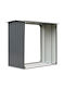 Metallisches Korrosionsschutz Gartenblockhaus Herstellerfarbe Grau M1.72xB0.91xH1.54m