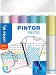 Pilot Pintor Medium Markere Permanente 1.4mm Multicolor 6buc