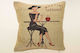 Silk Fashion Decorative Pillow Case Martini Beige 45x45cm.