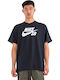 Nike Herren T-Shirt Kurzarm Schwarz