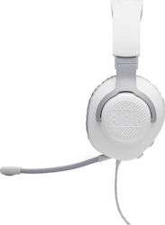 JBL Quantum 100 Over Ear Gaming Headset with Connection 3.5mm White