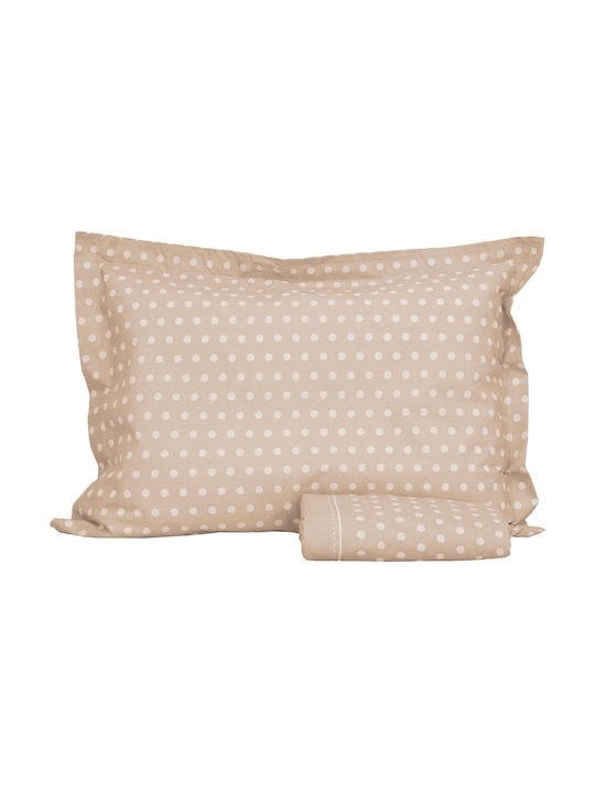 Anna Riska Mix & Match Baby Sheet Cradle Cotton Beige 80x100cm