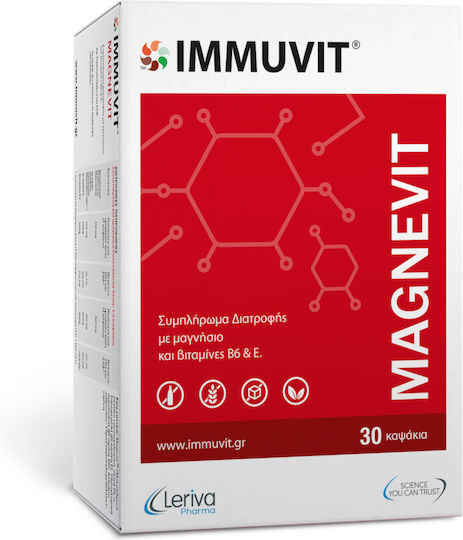 Leriva Pharma Immuvit Magnevit С Витамин B6 30 Капсули