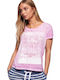 Superdry Beach Club Women's T-shirt Pink