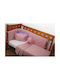 Anna Riska Prestige Baby Sheet Cradle Cotton Pink 80x100cm