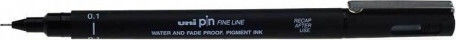 Uni-Ball Pin Line Μαρκαδόρος Σχεδίου Μαύρος 0.1mm