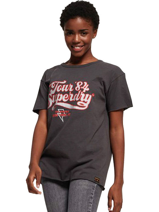 Superdry Rock Tour Women's T-shirt Gray