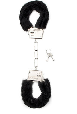 Shots Furry Handcuffs in Schwarz Farbe