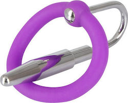 You2Toys Penis Plug with a Silicone Glans Ring Διαστολέας σε Ασημί Χρώμα