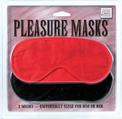 Calexotics Pleasure Masks BDSM Μάσκα σε Κόκκινο Χρώμα 2τμχ