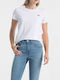 Levi's The Perfect Women's T-shirt with V Neck White