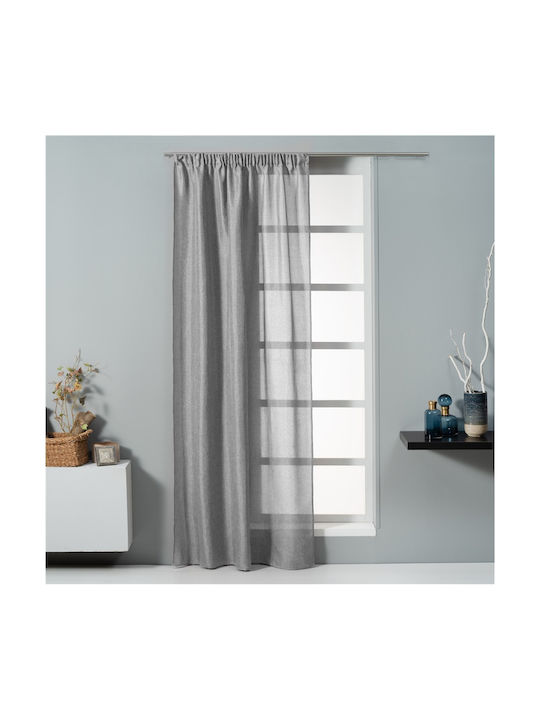 Artisti Italiani Curtain with Pencil Pleat Trieste Gray 140x270cm