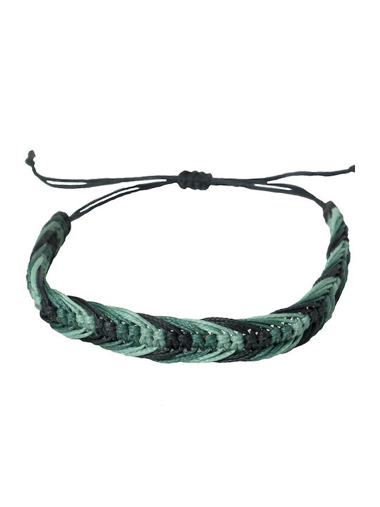 Siballba Men's Macrame Bracelet 3 Shades of Green