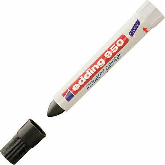 Edding 950 Industry Painter Ανεξίτηλος Μαρκαδόρος Μαύρος 10mm
