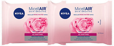 Nivea Μαντηλάκια Ντεμακιγιάζ MicellAir Skin Breather 50τμχ