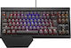 Aula Hyperion RGB Гейминг Механична Клавиатура Без ключове с Синьо по поръчка суичове и RGB подсветка (Английски UK) Черен