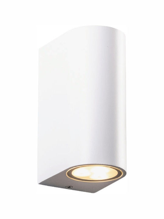 Aca Wall-Mounted Outdoor Spot Light IP54 GU10 White