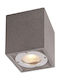 Aca Agnes Waterproof Outdoor Ceiling Spot GU10 in Black Color MK163130SB