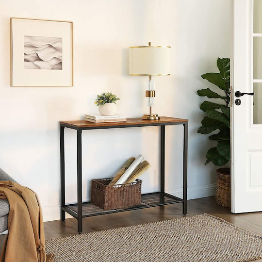 Wooden Black / Brown Console 100x35x80 cm Wooden Black / Brown Console 100x35x80 cm