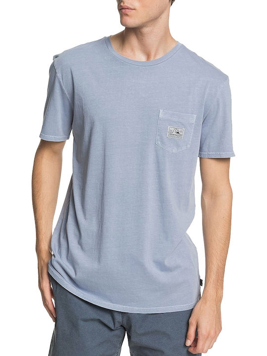 Quiksilver Sub Mission Ανδρικό T-shirt Γαλάζιο με Λογότυπο