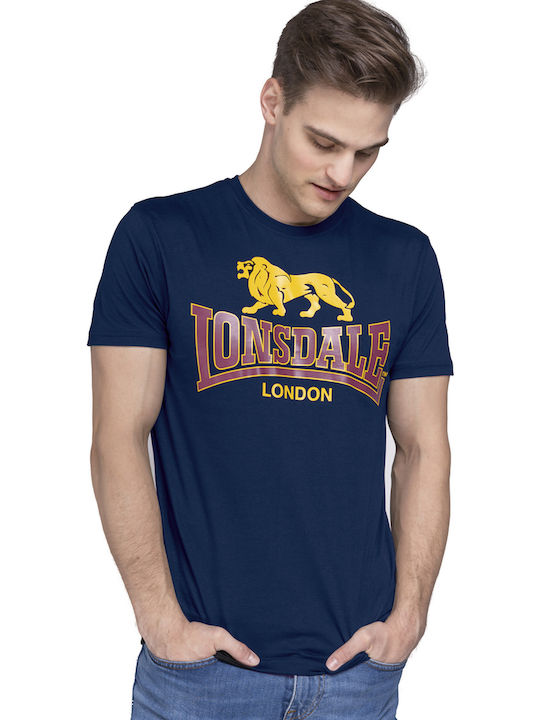 Lonsdale Taverham Ανδρικό T-shirt Navy Μπλε με Λογότυπο