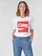 Only Damen T-Shirt Weiß