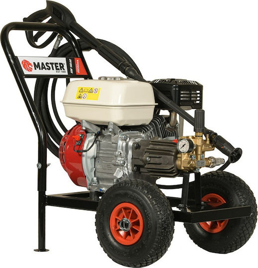 Master HW 180AR Pressure Washer Gasoline 196cc 5.5hp with Pressure 186bar and Metal Pump