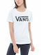 Vans Flying V Damen Sportlich T-shirt Weiß