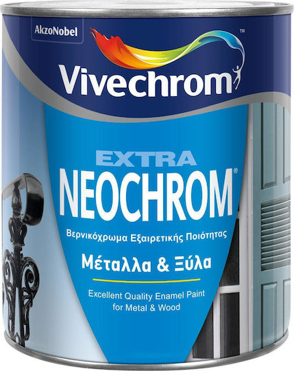Vivechrom Цвят на лака Разтворимо Extra Neochrom 0.375лт Черно Блестящ