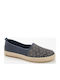 Safe Step 69301 Women's Leather Espadrilles Navy Blue